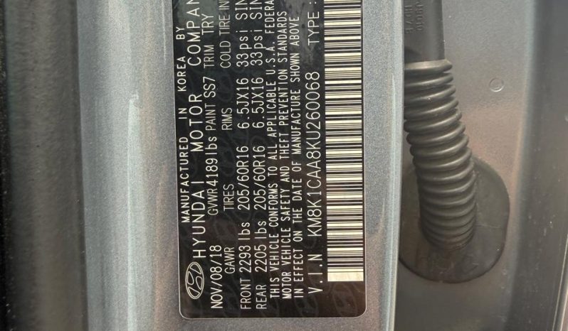 
								2019 Hyundai Kona,  SE full									