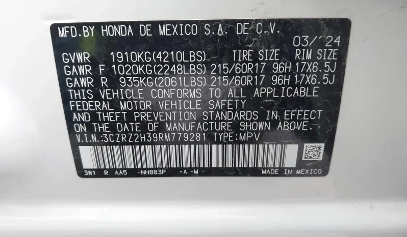 
								Honda HR-V full									