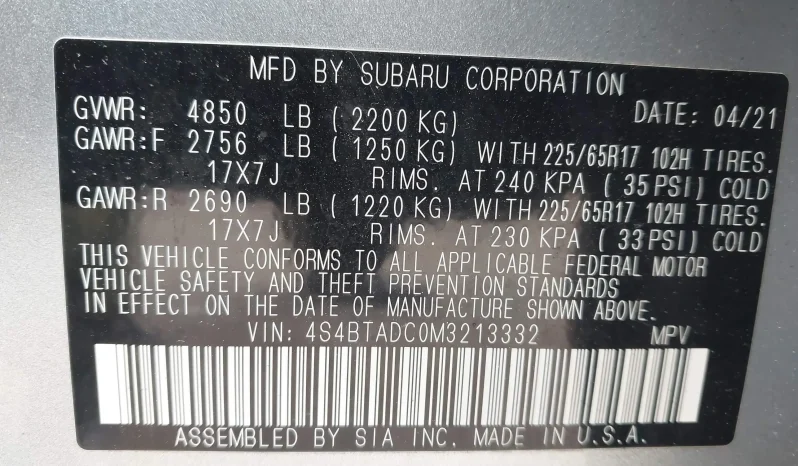 
								Subaru Outback full									