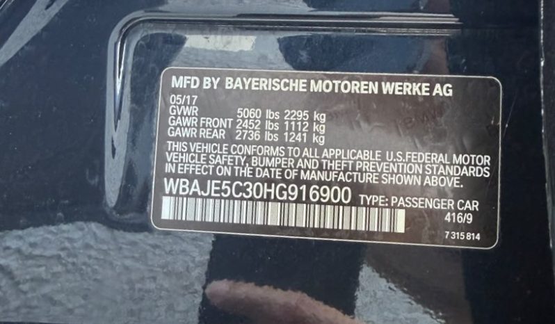 
								2017 BMW 5 Series, 540 I full									