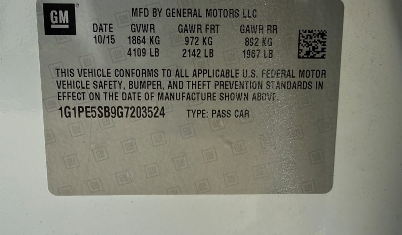 
								2016 Chevrolet Cruze, LT full									