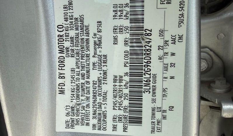 
								2013 Lincoln MKZ full									