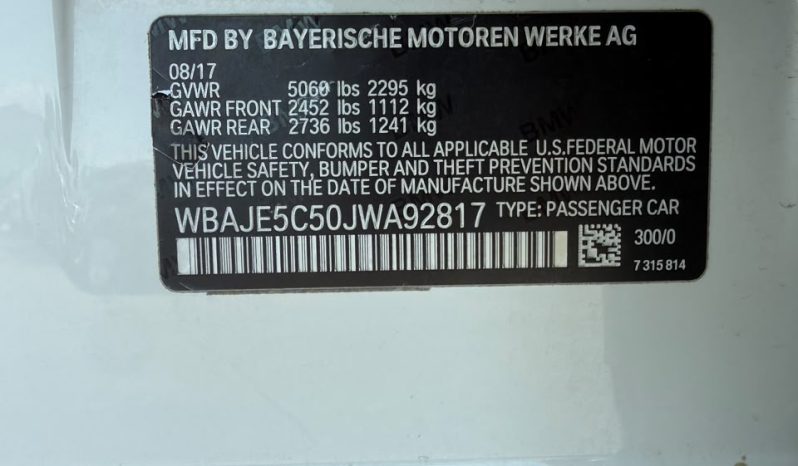 
								2018 BMW 5 Series, 540I full									