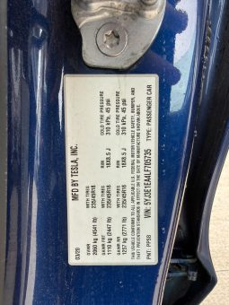 
										2020 Tesla MODEL 3 full									