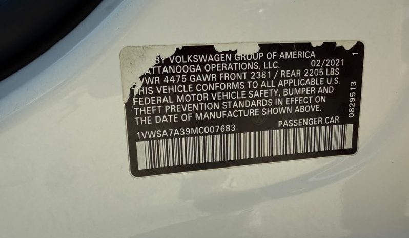 
								2021 Volkswagen Passat, 2.0T Se full									