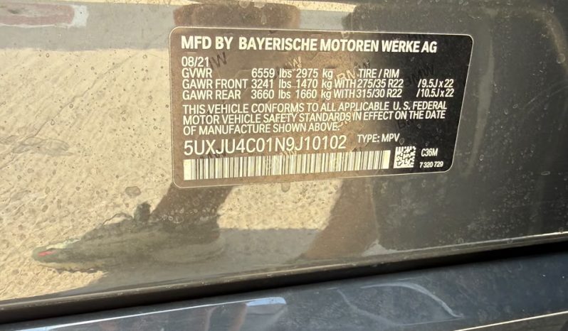 
								2022 BMW X5 M50I full									