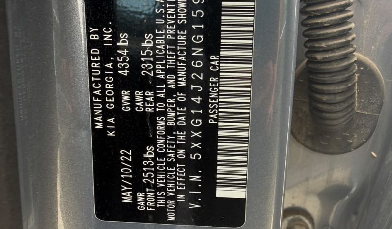 
								2022 KIA K5, Lxs full									