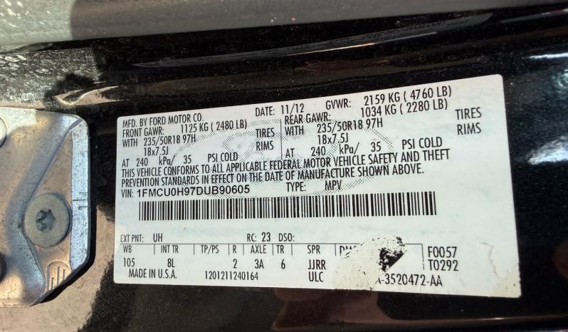 
								2013 FORD ESCAPE SEL full									