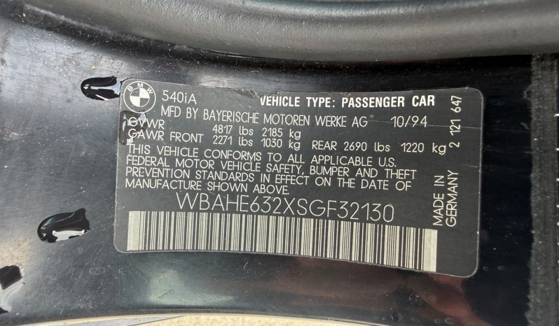 
								1995 BMW 5 Series, 540 I Automatic full									