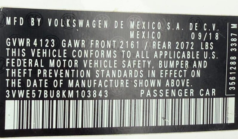 
								2019 Volkswagen Jetta SEL full									