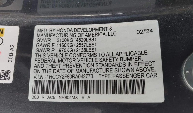 
								Honda Accord full									