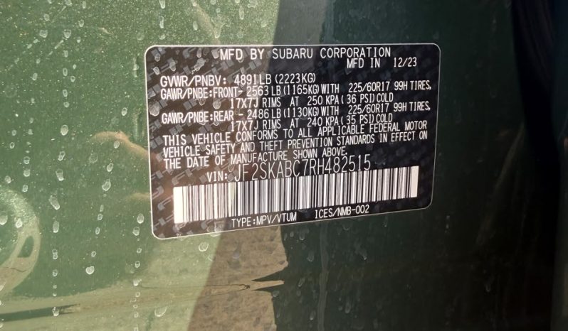 
								2024 Subaru Forester full									