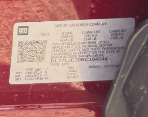 
								2024 Chevrolet Trax 2RS full									